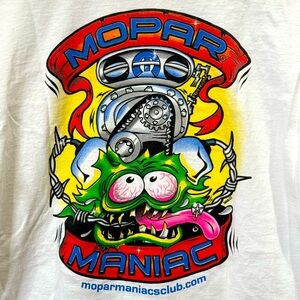 MOPAR MANIACS CLUB MONSTER ENGINE GRAPHIC VINTAGE TEE XL